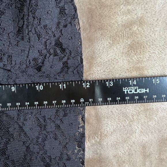 Free People Lace Satin Chemise Slip Dress | Black | Dainty Feminine Romantic | S - Picture 10 of 11